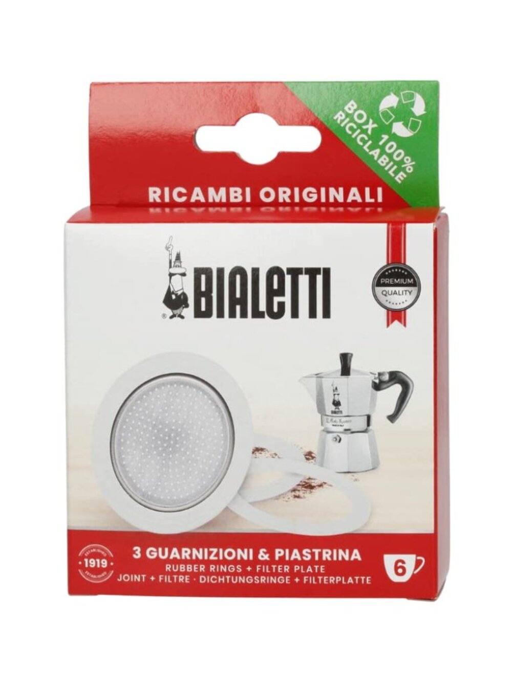 Bialetti Spare Parts for Moka Express (6 Cups)